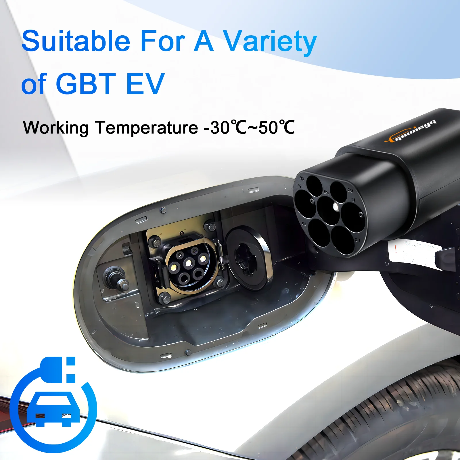 Адаптер для зарядки GUWIEYG EV 32 А подходит Tesla-GBT разъем всех стандартных автомобилей