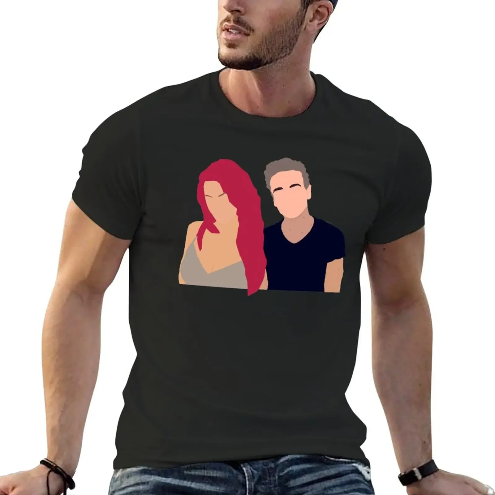 Joe &amp Dianne мужская футболка оверсайз хлопок