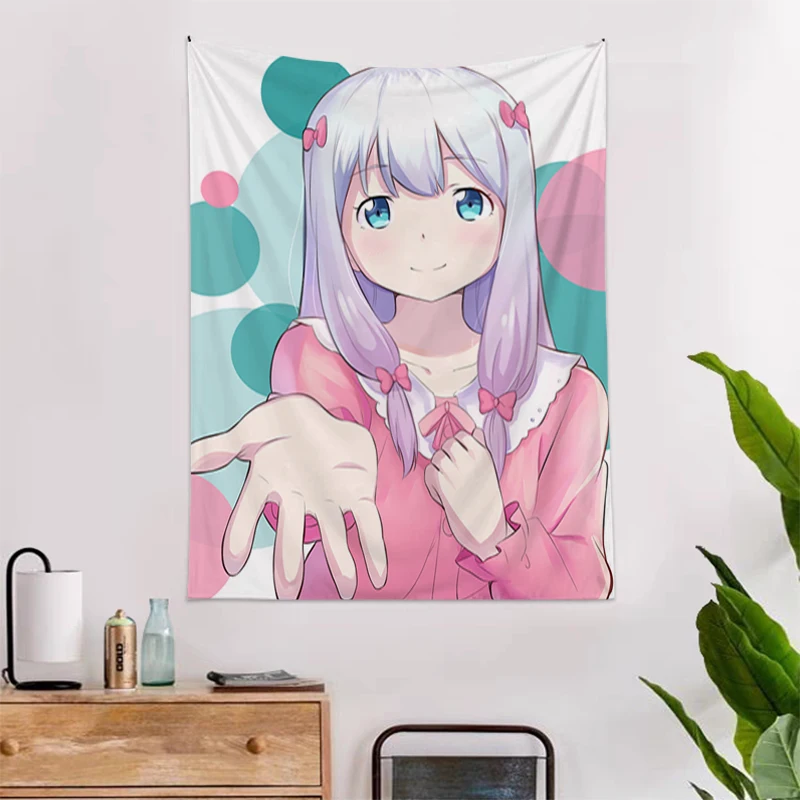 

Wallpaper Tapestry Kawaii Room Decor Aesthetic Eromanga Sensei Wall Hanging Headboards Bedroom Decoration Home Anime Girl Fabric