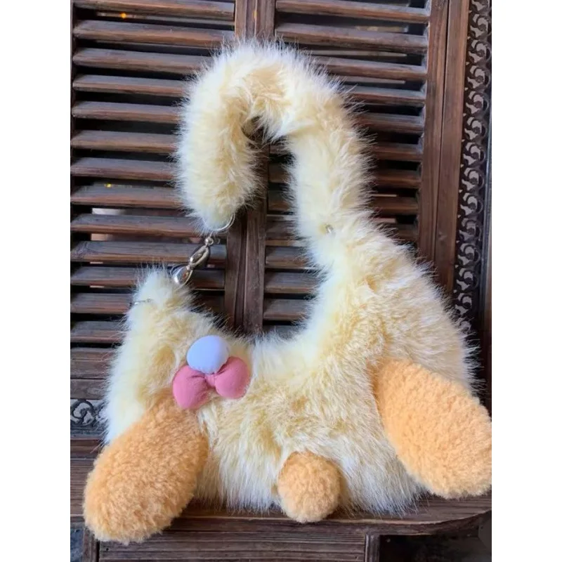 Cookie Ann Disney милые мультяшные плюшевые сумки Kawaii пушистый рюкзак с милой периферой