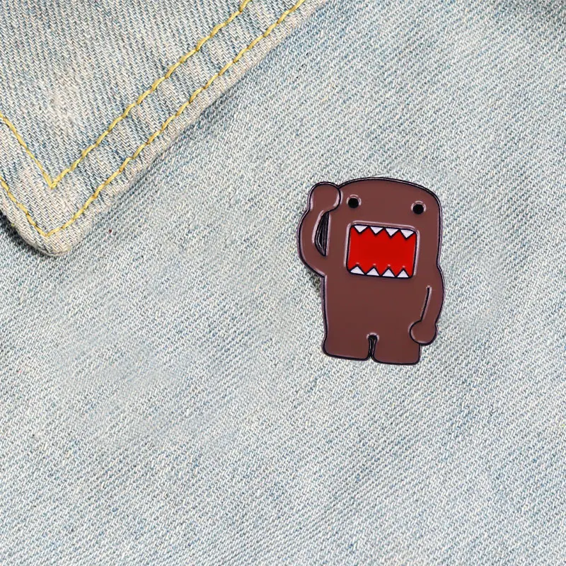 Милый мультяшный талисман Домо-кун эмалированная шпилька Domo Kun аксессуары