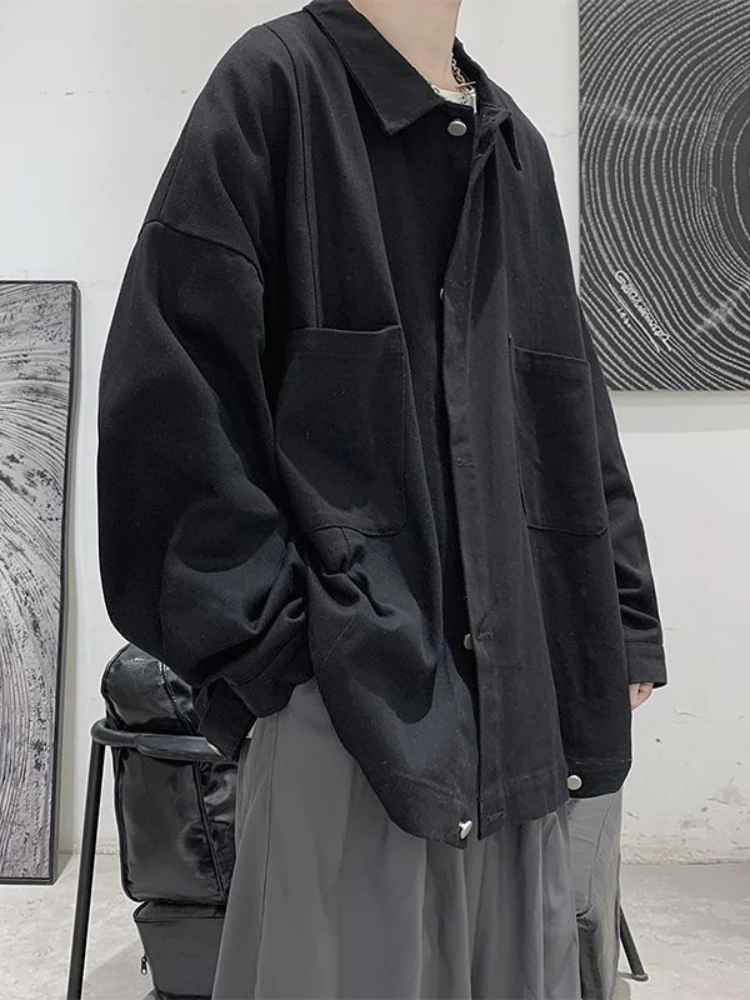 

Куртка мужская тактическая, свободная универсальная куртка в Корейском стиле, с оборками, красивая Рабочая Молодежная бейсбольная форма с ...