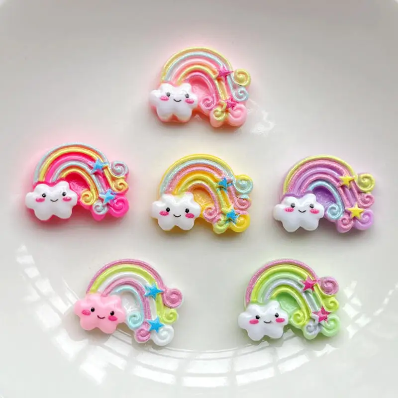 Красивые аксессуары из смолы и радуги Diy10, шпилька для волос, декоративное украшение для скрапбукинга, фотоальбом, подарки с плоским основанием, декоративные изделия из смолы Красивые аксессуары из смолы и радуги Diy10, шпилька для волос, декоративное украшение для скрапбукинга, фотоальбом, подарки с плоским основанием, декоративные изделия из смолы