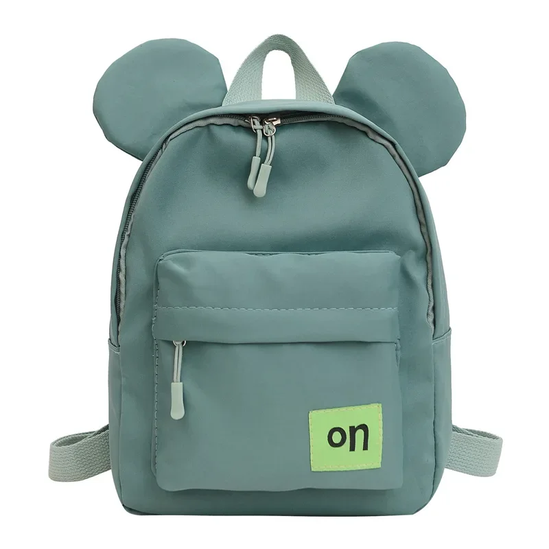 Детский милый рюкзак в новом стиле однотонная повседневная школьная сумка для