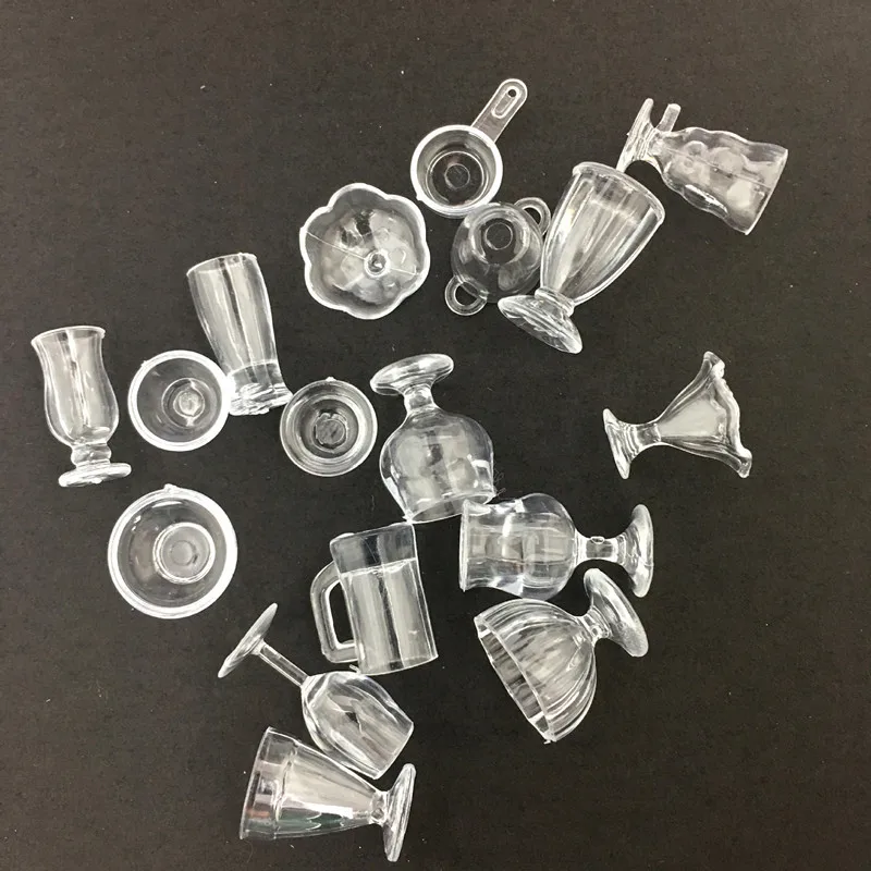 17 шт./лот тарелка чашка блюдо миска набор посуды кукольный домик Миниатюрная