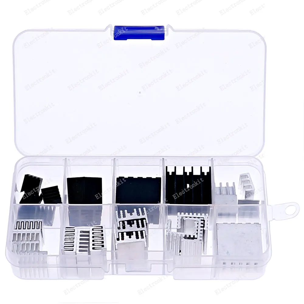 

33pcs Heatsink Kit Cooler Heat Sink Cooling Raspberry Pi VRAM CPU GPU VGA IC Laptop LED MOSFET Transistor SCR Voltage Regulator