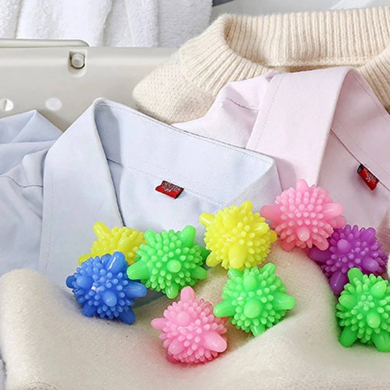 

10Pcs/Set Magic Laundry Ball Reusable Household Washing Machine Clothes Softener Remove Dirt Clean Starfish Shape PVC Solid Tool
