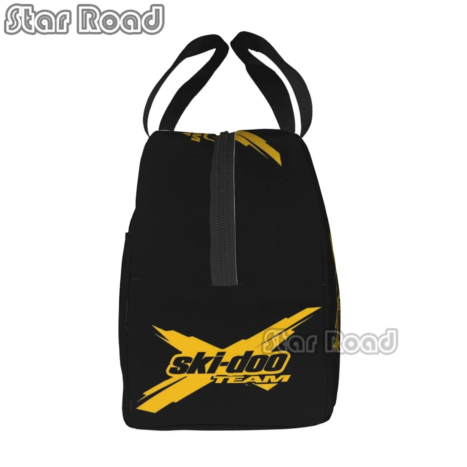 Женская сумка для ланча с логотипом команды черные камни аниме Портативный