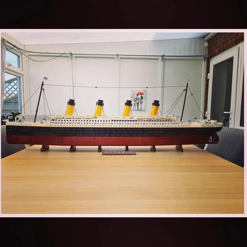 Совместимые 10294 Титаник MOC, строительные блоки, модель дисплея, кирпичи, круизная лодка, пароход, игрушка для взрослых, рождественские подарки, 9090 шт. (art.: 3920d276bfec2) - 3920d276bfec2