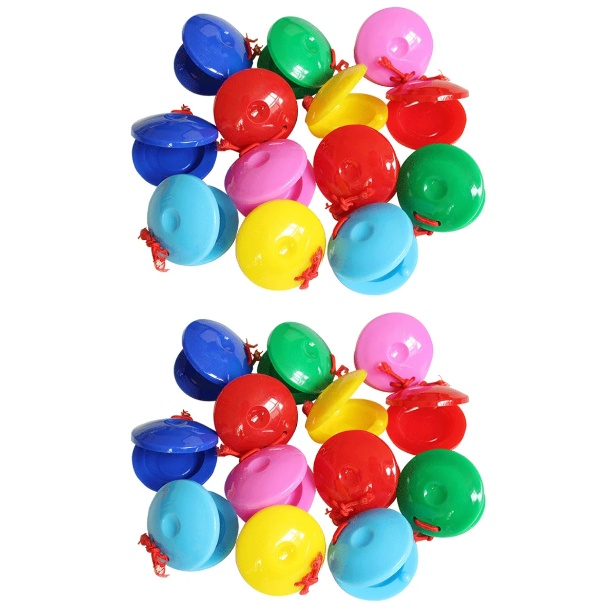 

24 Pcs Puzzle Castanets Preschool Plastic Playes Noise Makers Toy Pvc Percussion