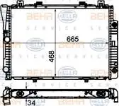 

8MK376712-204 for engine water radiator S-CLASS W140 9198