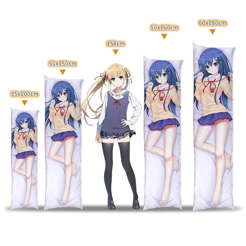 Dakimakura anime дакимакура Наволочка для обнимания тела Nilou с длинными подушками по