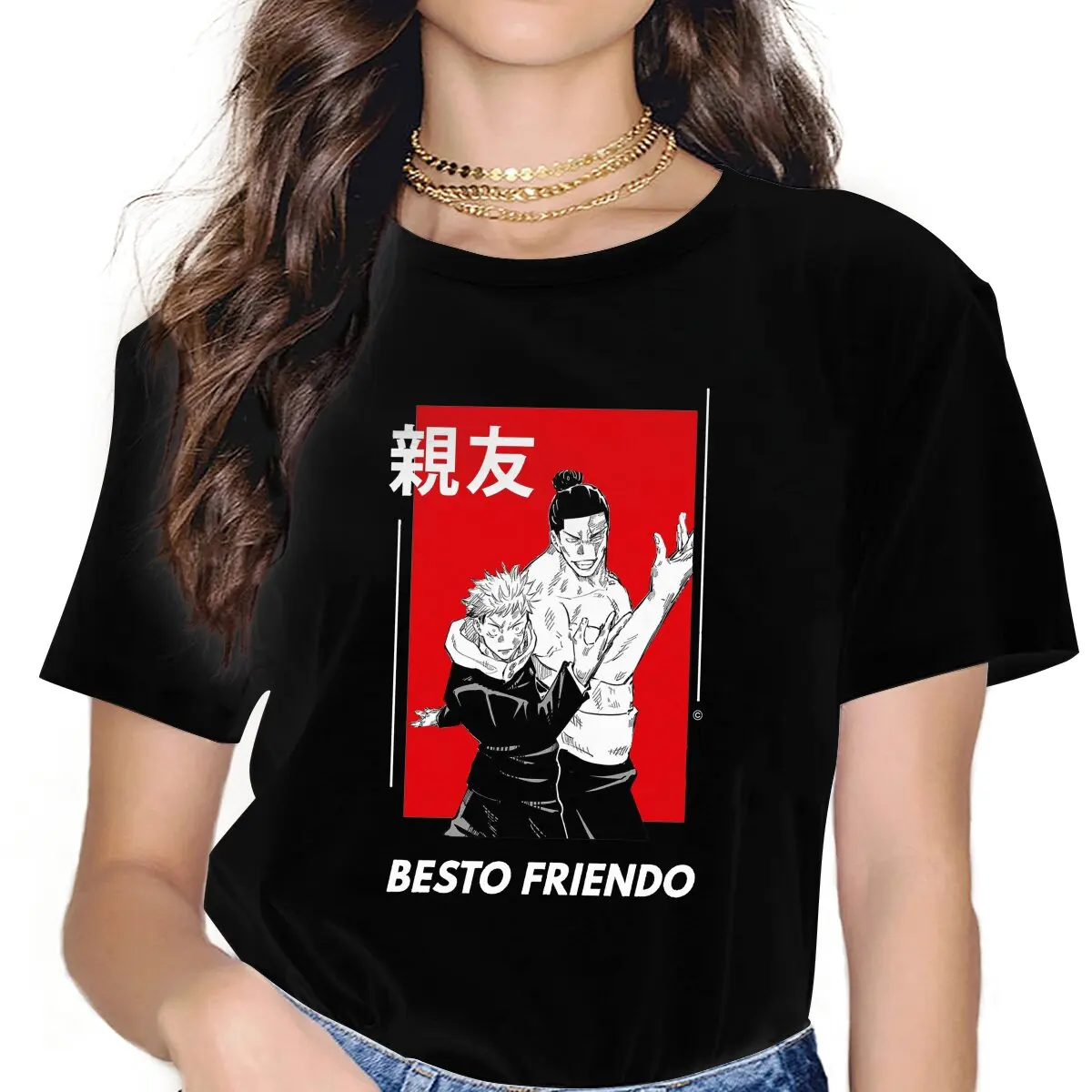 

Jujutsu Kaisen Besto Friendo Itadori and Todo Pose Unisex T Shirt Fashion Femmes Tees Summer Clothing Harajuku Crewneck TShirt