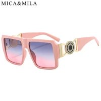 new trendy fashion womens sunglasses square frame men eyewear elegant female uv400 designer outdoor unisex eyeglasses micamila
