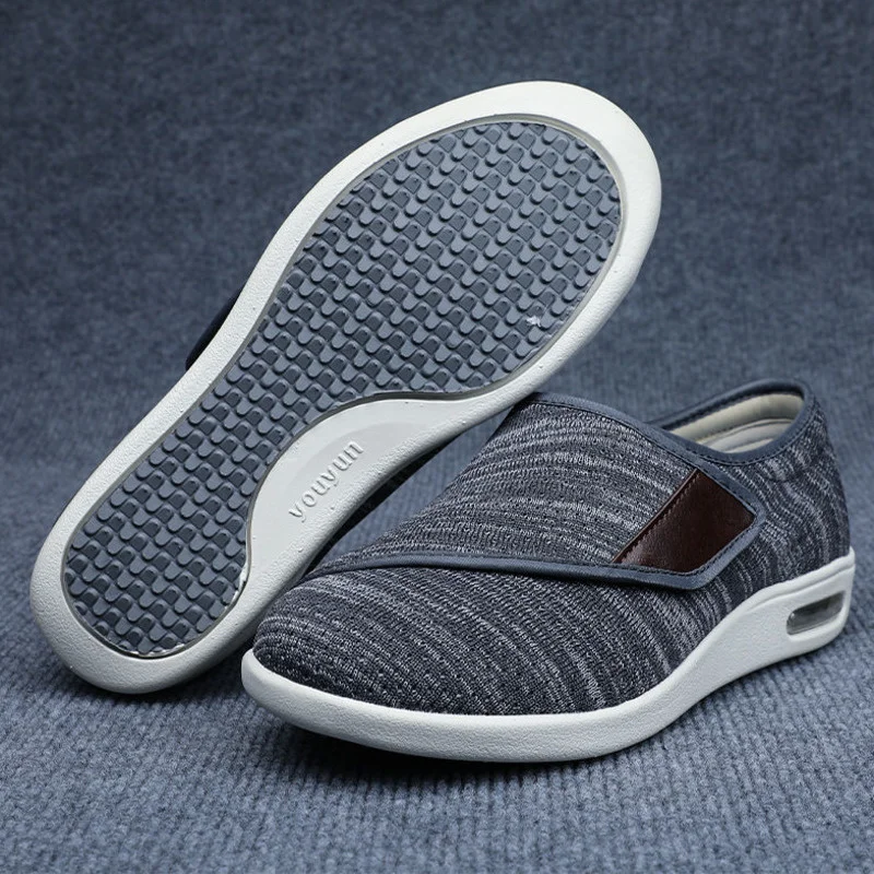Breathable Non Slip Shoes For Middle-aged And Elderly People, Light Casual Walking Shoes, Adjustable Elastic Shoes, Novel Spring