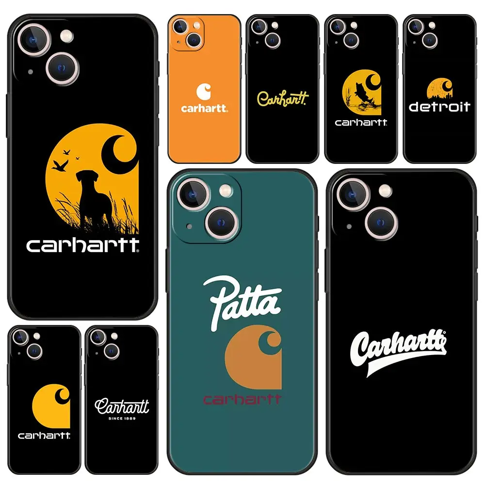

Famous Brand Carhartts Phone Case For iPhone 11 13 12 Pro Max 7 8 XR X XS Max SE 6 6s Plus 12 13 Mini 5 5S Soft Cases Cover
