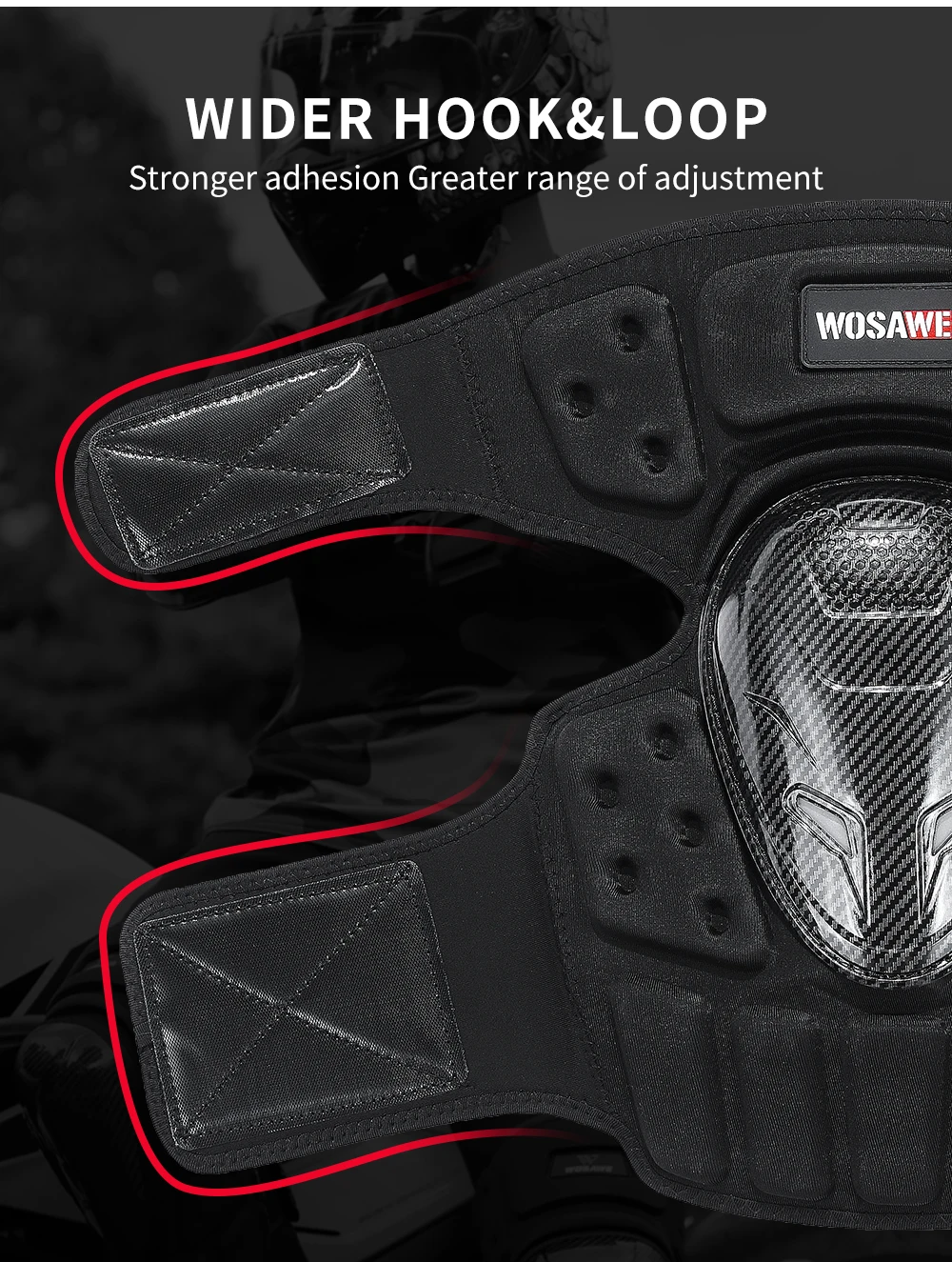 WOSAWE мотоциклетные наколенники для мотокросса защита от ударов колена езды на