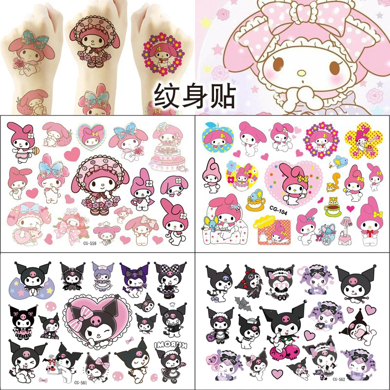 Новинка наклейка-тату Sanrio My melody Детская Наклейка на день рождения украшение