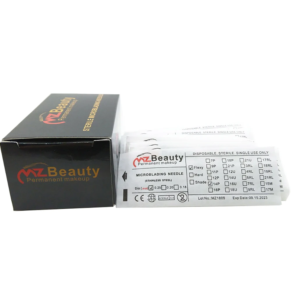 MZ Beauty микроблейдинг иглы для тату Agujas Tebori microblade pmu 3D вышивка, расходные материалы для тату в партии No. EXP Dia0.25 (art.: 7aa6931de) - 7aa6931de
