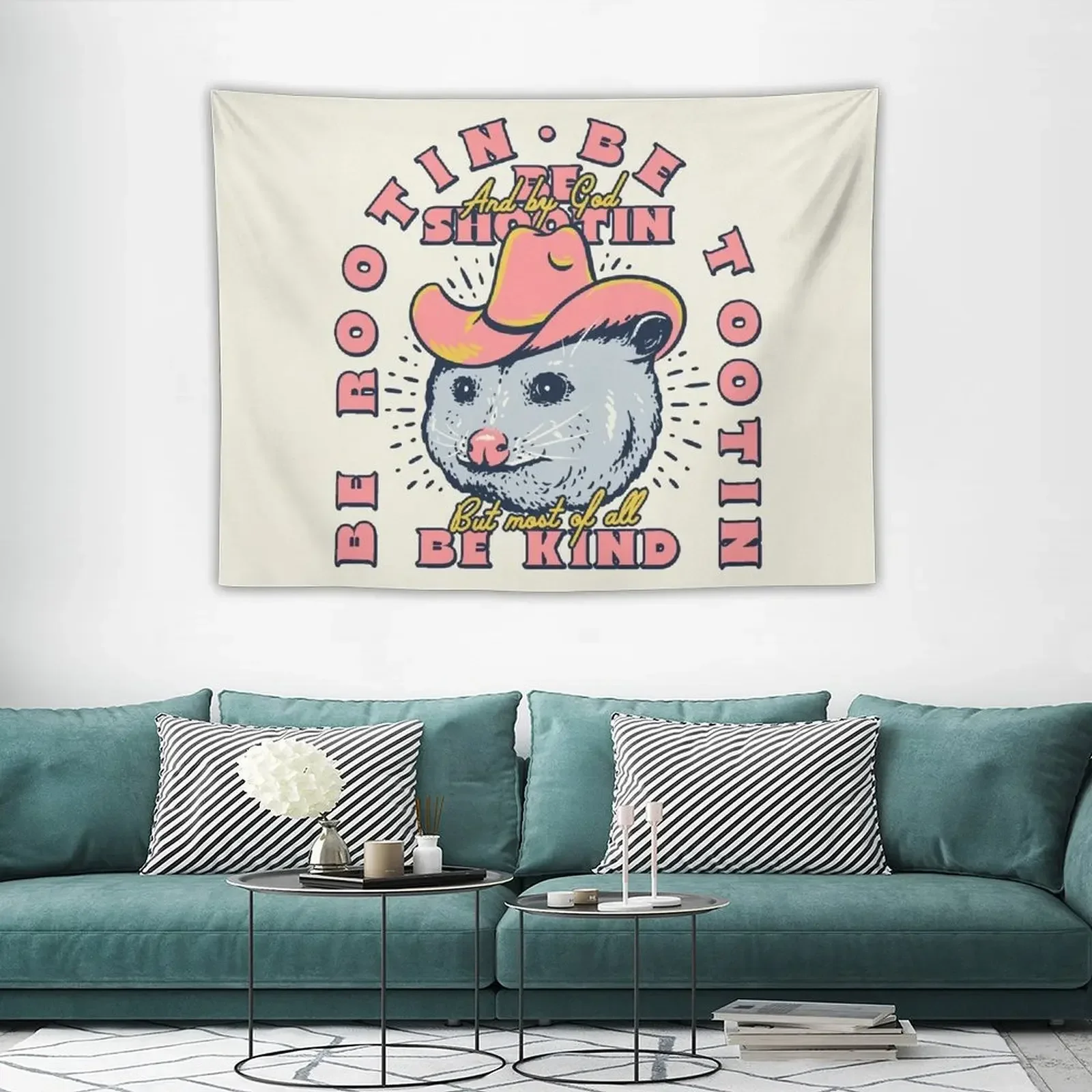 Ротин тоотин Shootin Possum | Opossum ковбойский Совет Космос Cowgirl стиль кантри коврик для