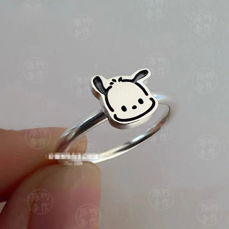 

Новинка кольцо полакко Kawaii Sanrio Ins женское студенческое милое кольцо бойфренда подарок на фестиваль прекрасное кольцо оптовая продажа подар...
