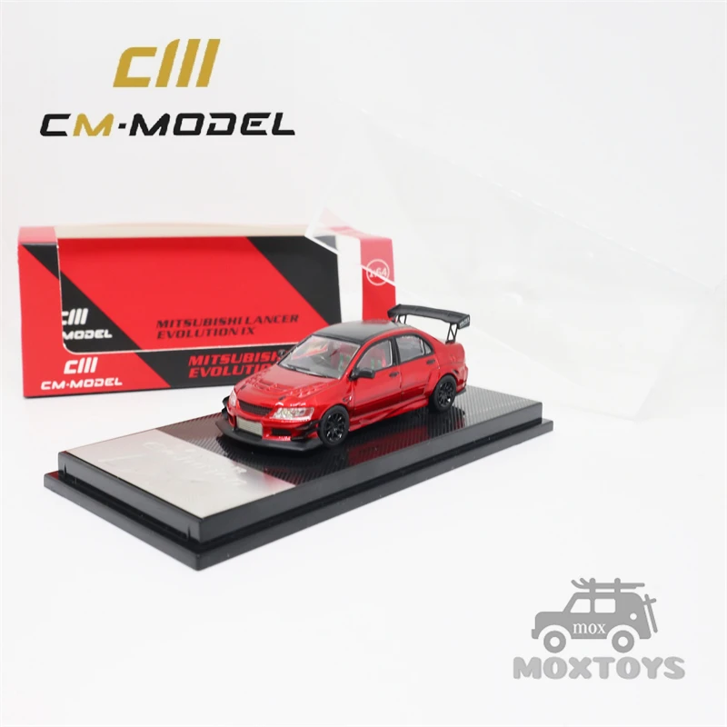 CM Model 1:64  Lancer Evo IX Voltex Metallic Red w/Black top Diecast Model Car