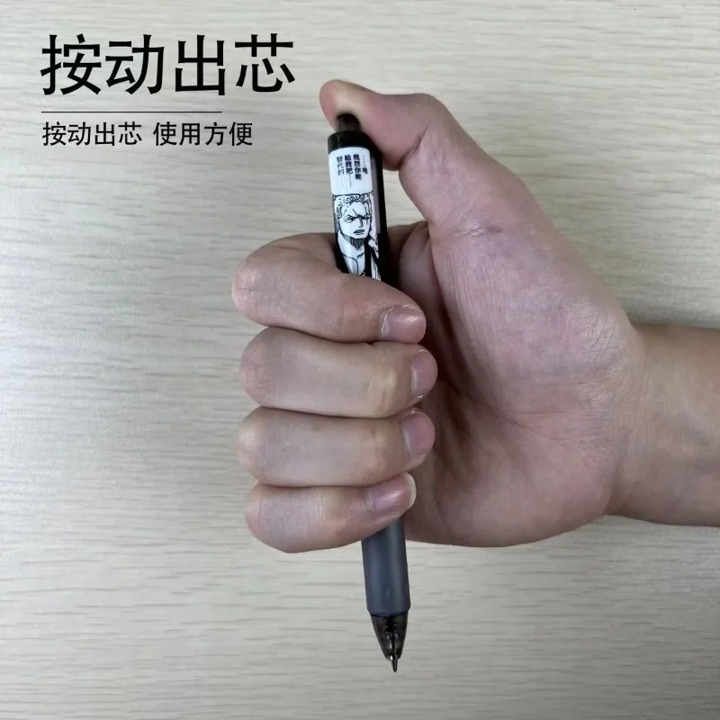 One Piece Luffy Zoro аниме мультяшный узор черно-белая гелевая ручка с горячей кровью