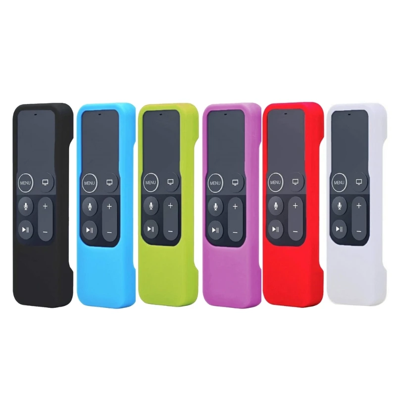 

Colorful Silicone Protective Cover Skin for TV 4 Remote Control Dust-proof Waterproof Protector Cover Drop Shipping