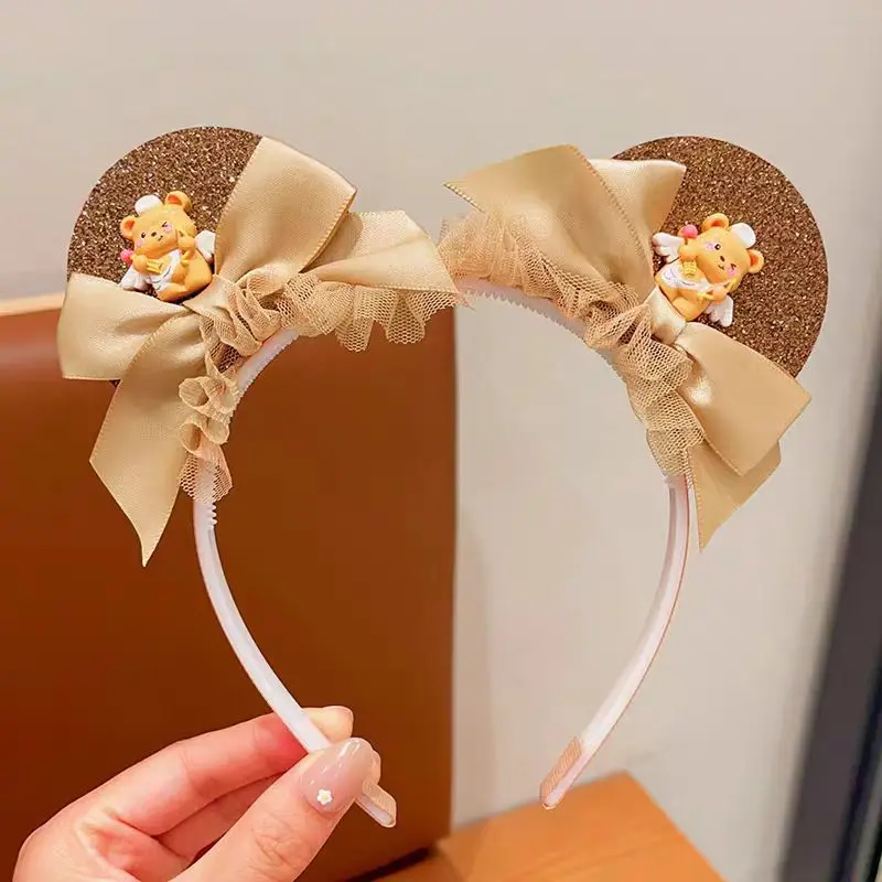 Детские аксессуары для волос милый масляный медведь кофейный цвет парик косы