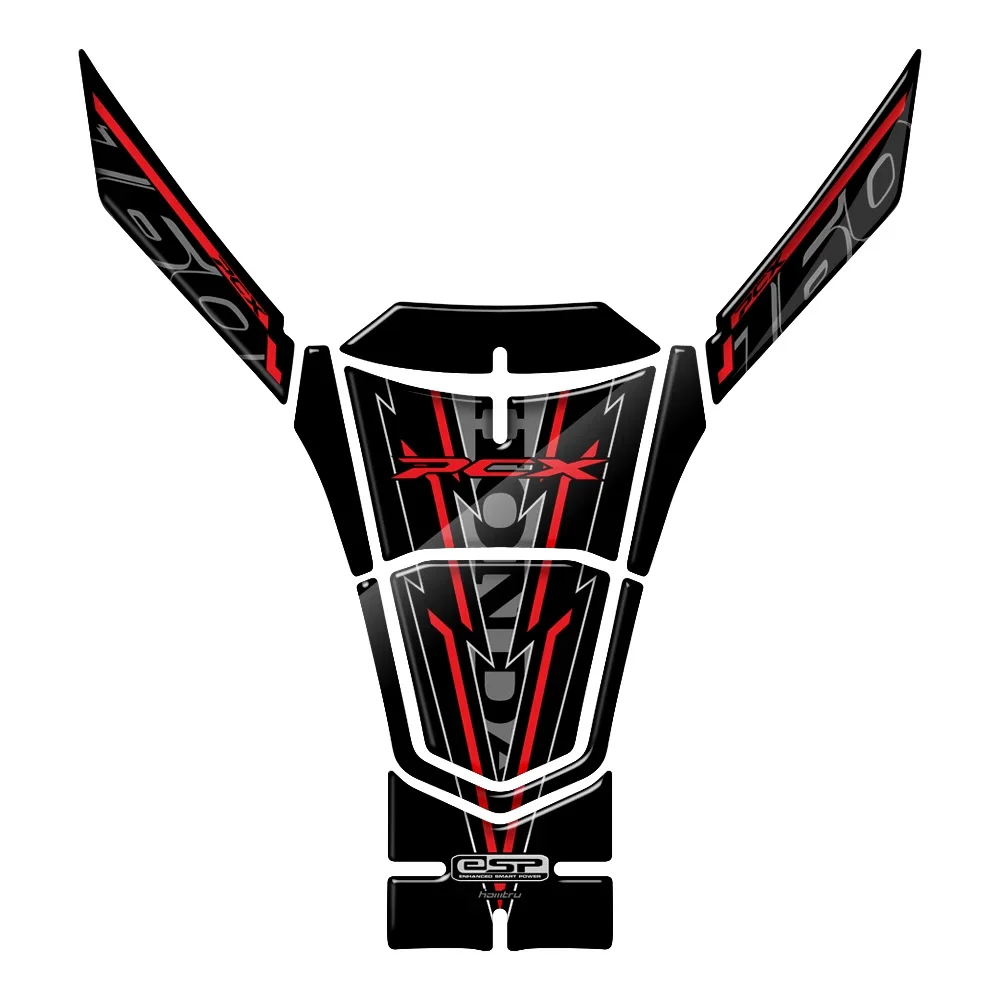 Для Honda PCX 160 2021 позднее 3D полимерное наклейка на бензобак мотоцикла