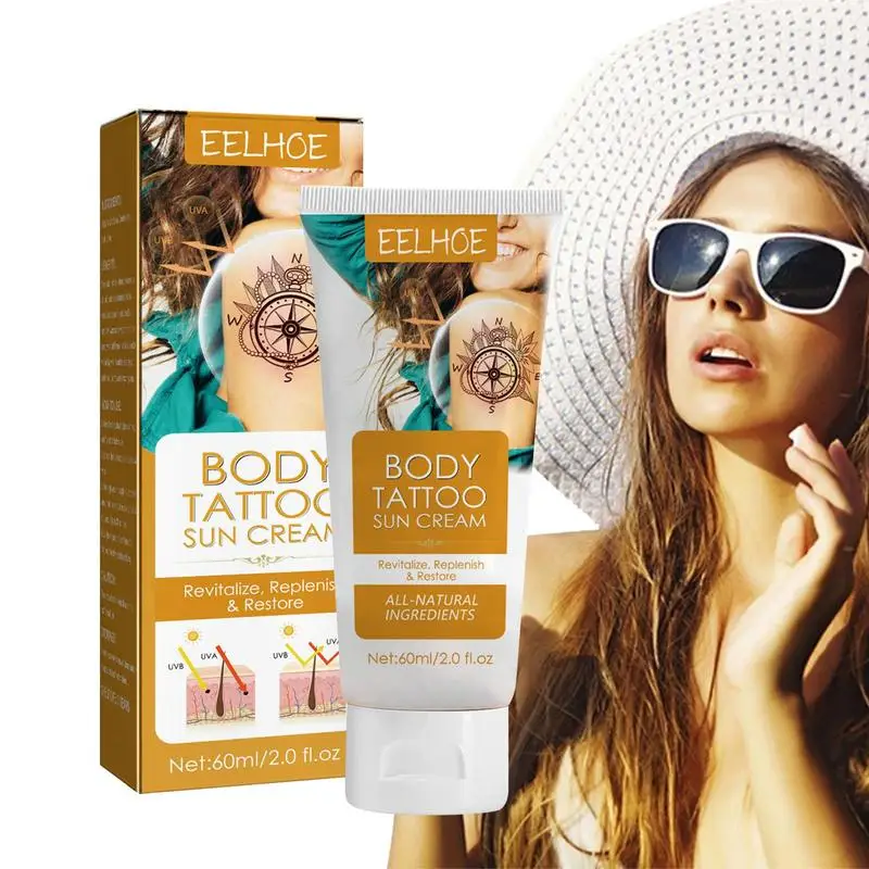 

Солнцезащитный крем для татуировки с защитой от УФ-лучей, 60 мл