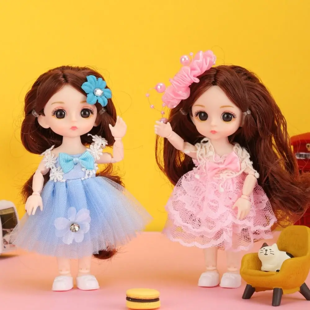 

Подвижная шарнирная кукла 17 см, Сказочная игрушка принцессы, регулируемые Игрушки для девочек, детская кукла, милая кукла с кроличьими ушками, шарнирная кукла
