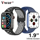 Новинка 2022, умные часы Vwar W17, мужские часы с Bluetooth и вызовом, 1,9 дюйма, экран 45 мм, серия 7, женские умные часы для iPhone, Android, Xiaomi, телефона
