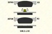 

B257281805 for ten brake pad (TK) CLIO IV LOGAN II SANDERO II LOGAN MCV