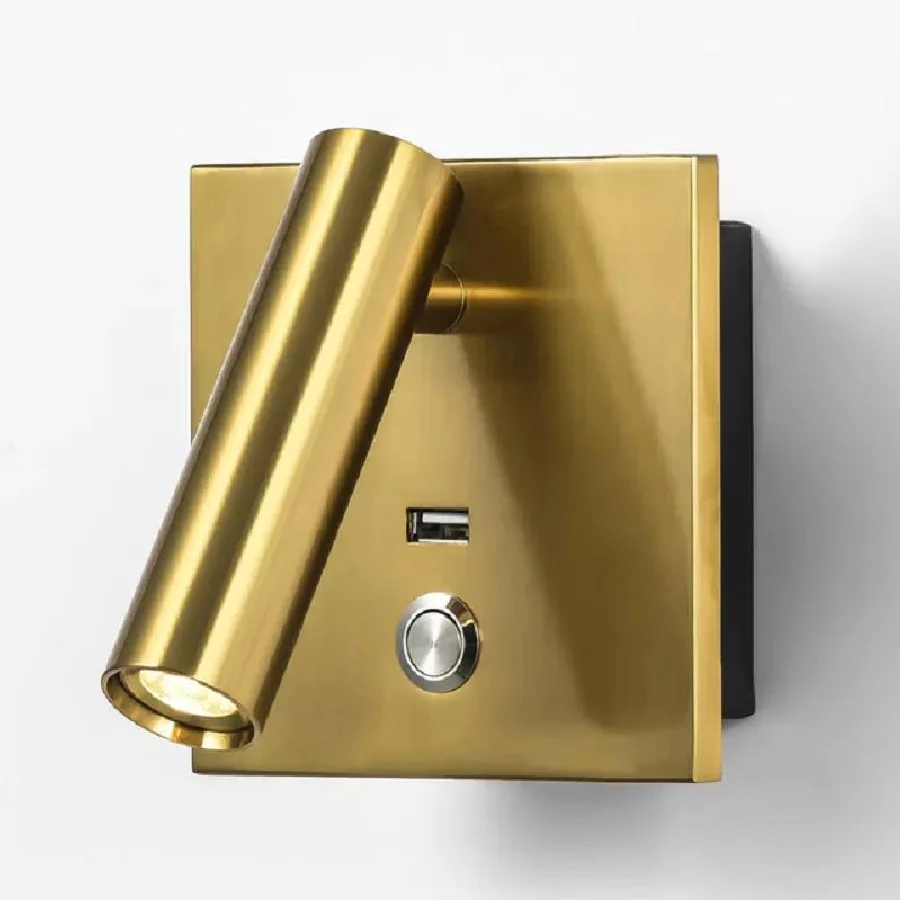 

Новая настенная лампа для спальни, светодиодное освещение для внутреннего интерьера дома, освещение для чтения, 3 Вт, светодиодный настенна...