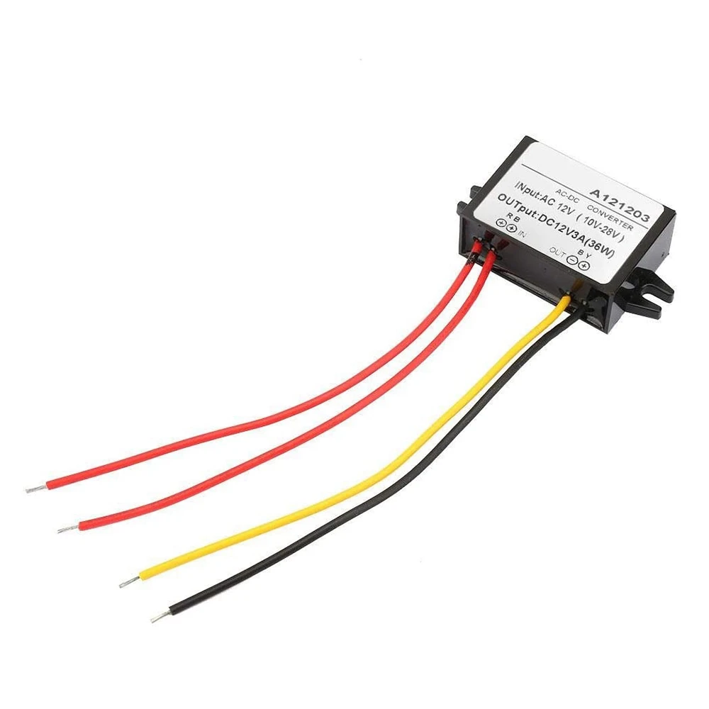

Waterproof Step Down Volt Converter AC 10-28V to DC 12V Buck Converter AC-DC Step Down Power Module(3A)