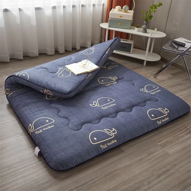 Japanese Tatami Mattress Double Bed Soft Cushion Foldable Floor Mat for Lazybones Futon Household Bedroom Mattress Topper Winter images - 6