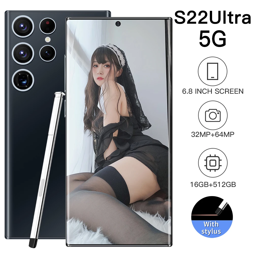 Φ S22 Ultra глобальная Версия 16GB + 512GB 4G LTE телефон Android 6 8 дюймов Infinity-O дисплей 2400*3200 100%