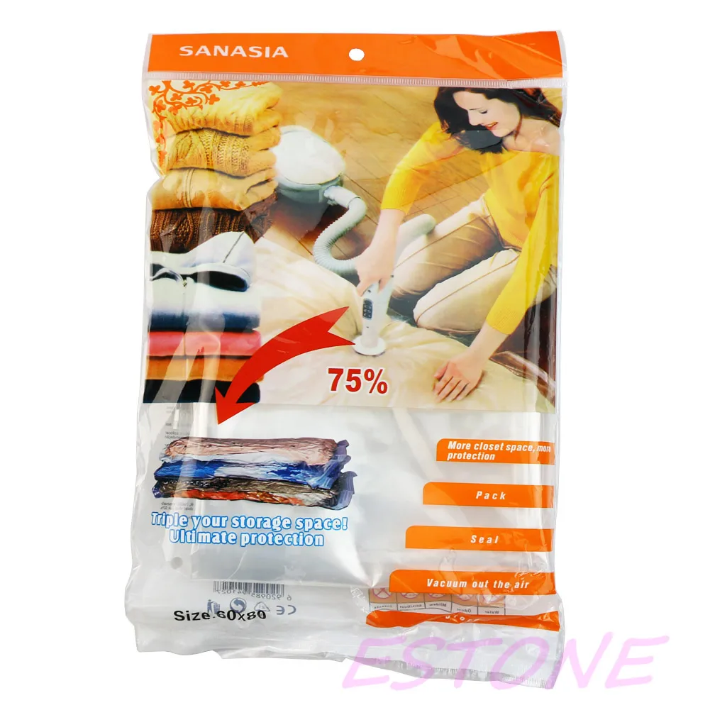 

652F Useful Space Saver Saving Storage Vacuum Seal Compressed Organizer Bag