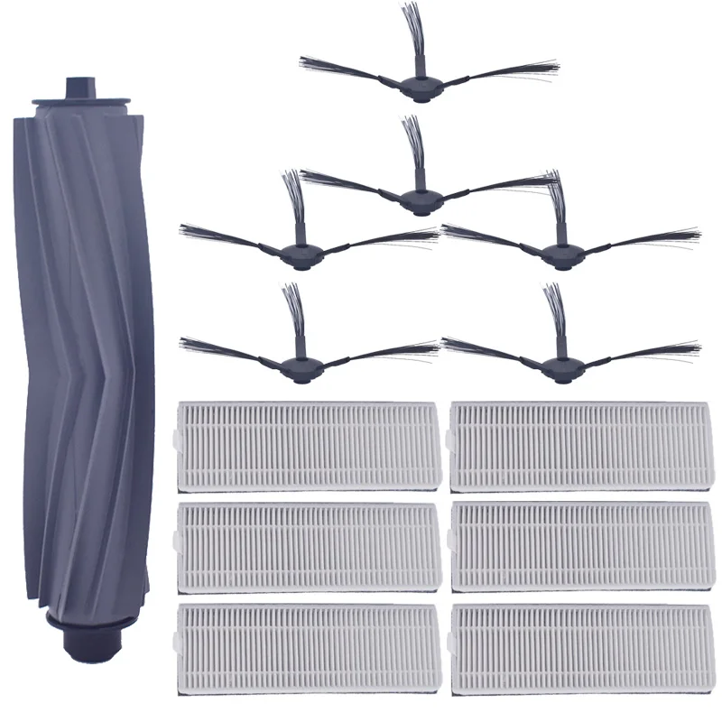 

1 * основная щетка + 6 * пара (черный + белый) HEPA-фильтр + 6 * боковая щетка ILIFE A8 A6 аксессуары для робота-пылесоса ilife a8