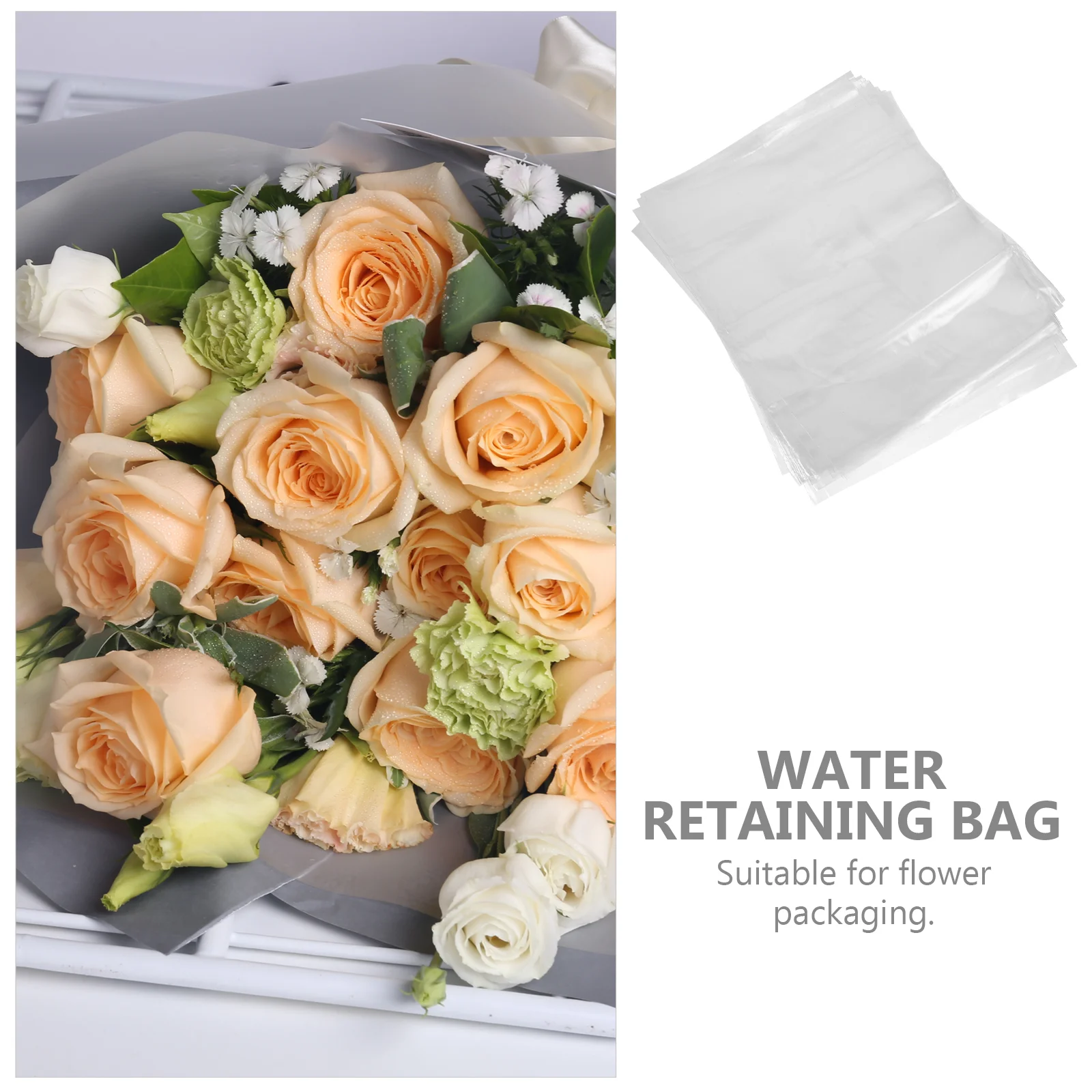 50 шт. упаковочные пакеты для букета прозрачные цветочные цветы подарок воды