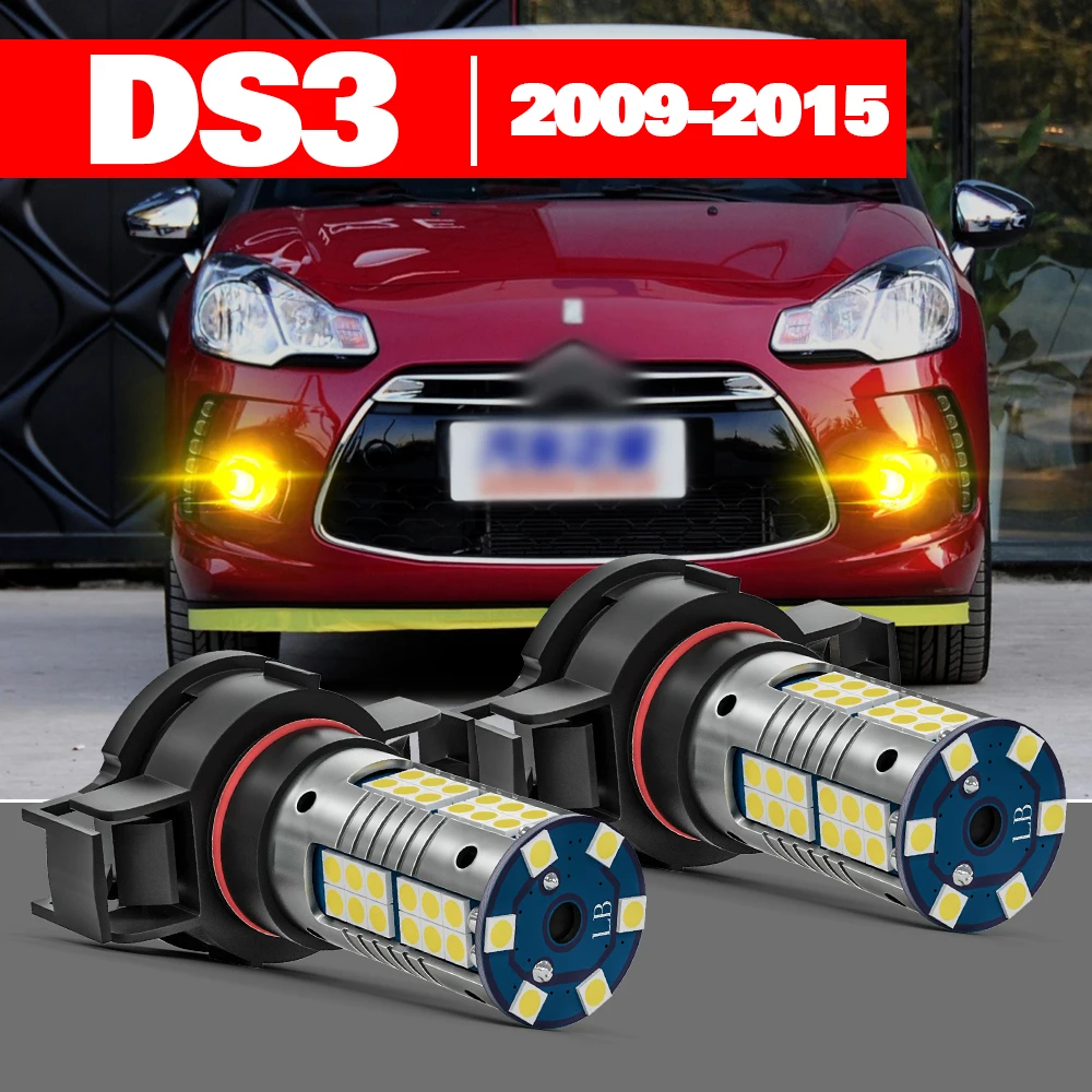 

For Citroen DS3 2009-2015 Accessories 2pcs LED Fog Light 2010 2011 2012 2013 2014