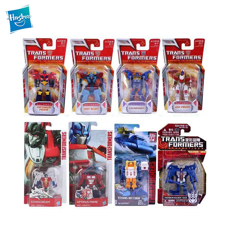 

Hasbro Transformers 5 Legendary Optimus Prime Hornet Inspector Motorcycle Megatron Children's Toy Model 6-8cm Birthday gift
