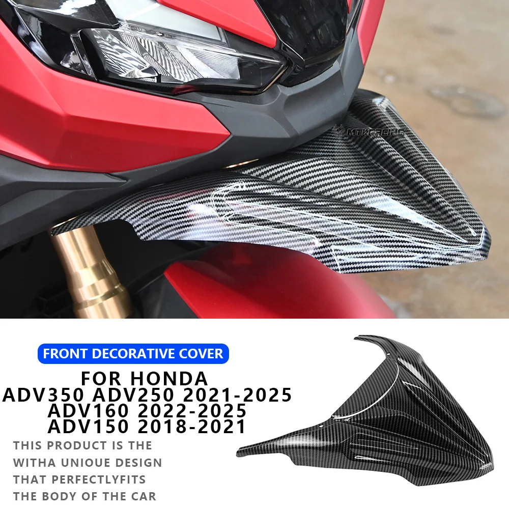 Фото Удлинитель носа мотоциклетного клюва для HONDA ADV 350/ADV250/ADV 150/ADV 160, крышка, спойлер, передние крылышки, обтекатель, аэродинамическое крыло №1