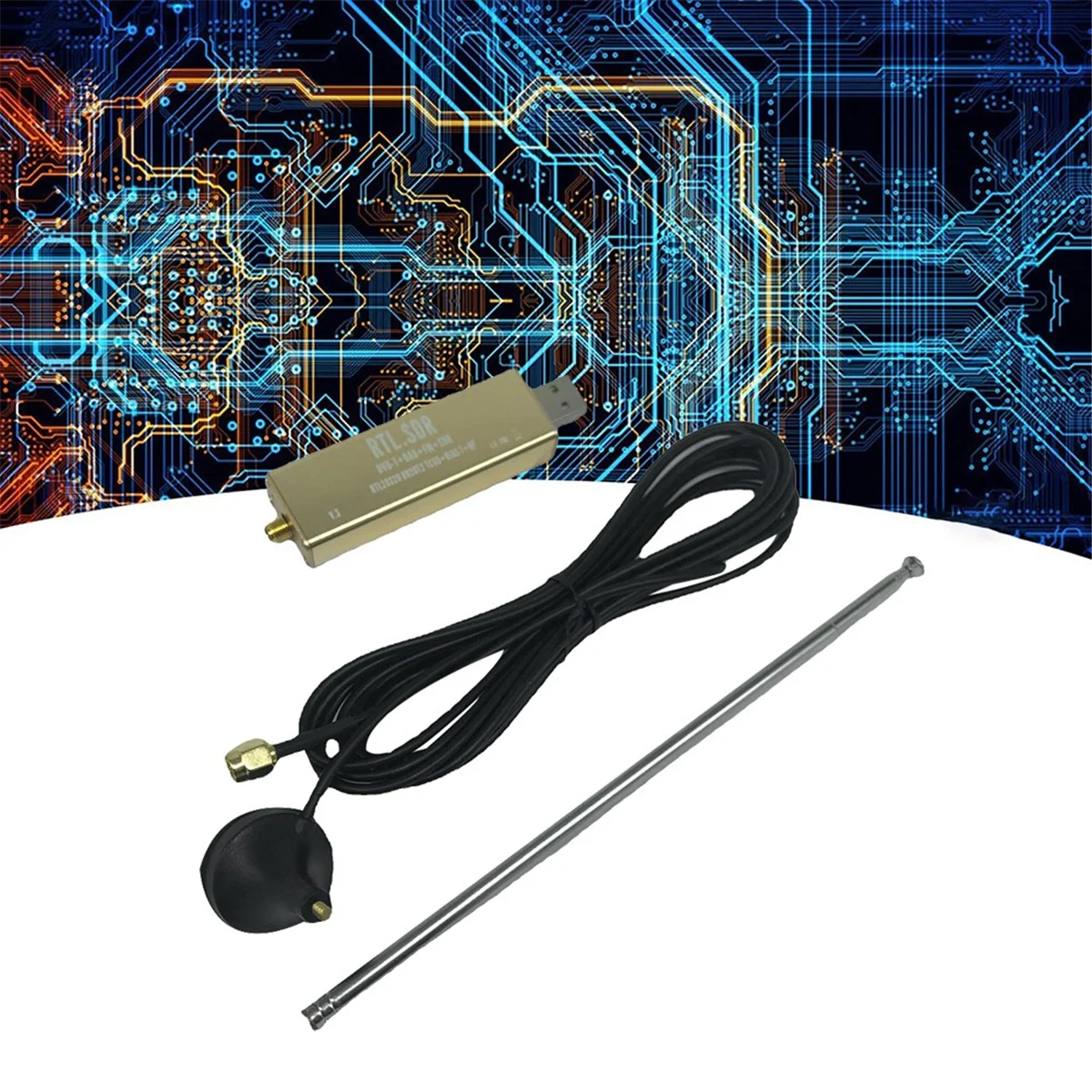 RTL SDR Receiver V3 Pro 100KHz-1.7GHz Built-in TCXO for Ham Radio Aviation Band ADSB UHF VHF HF AM FM