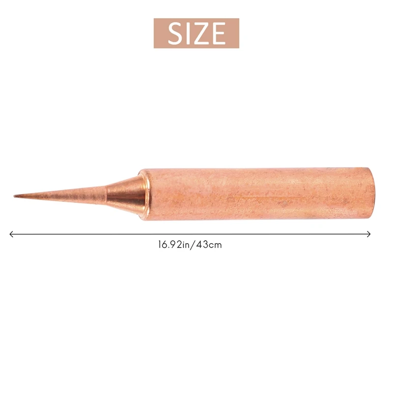 10 Pieces Of 900M-Ti Copper Soldering Iron Head Base Lead-Free Electroplated Nickel For Welding Table Tools