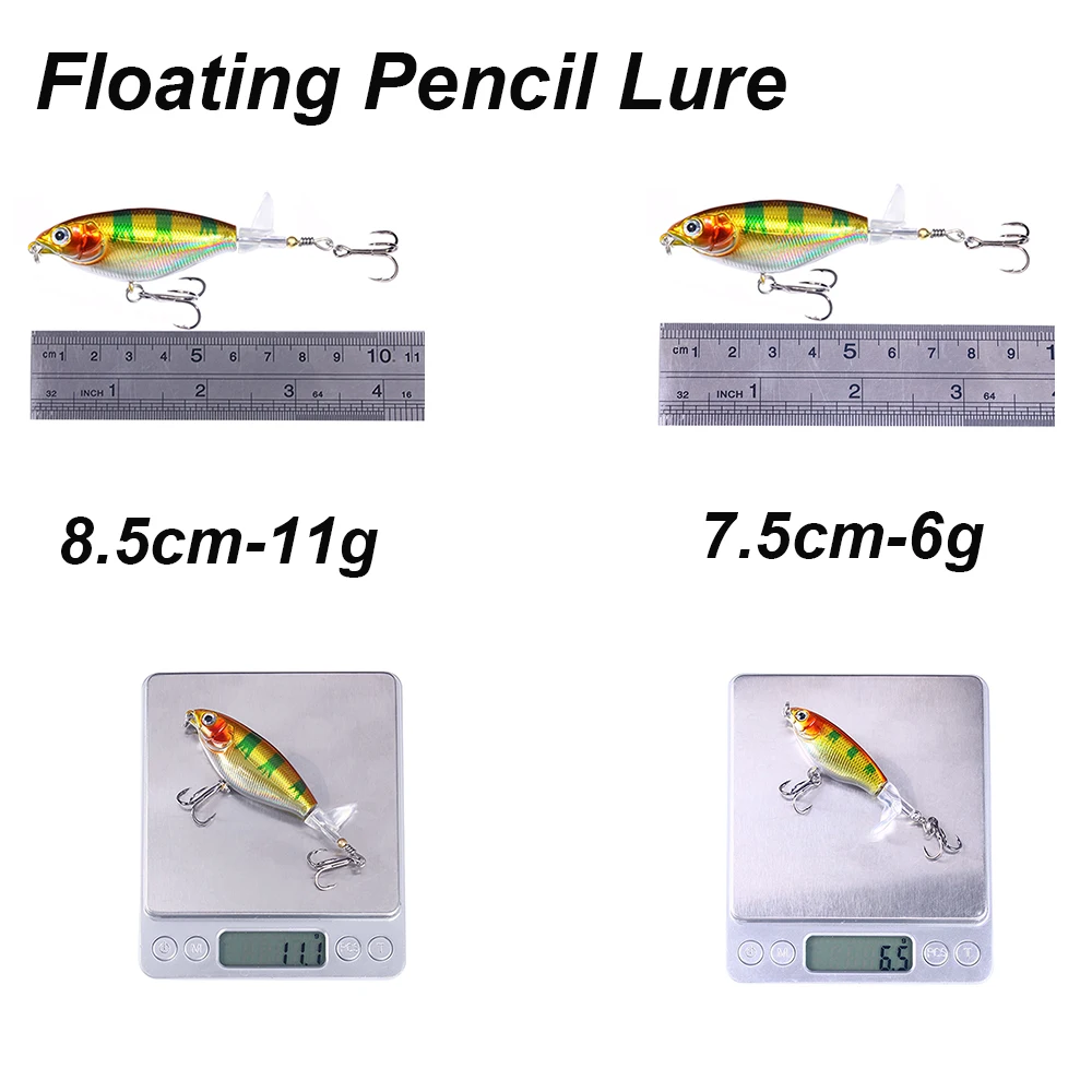 WESTBASS 1 Шт. Плавающая Приманка-карандаш 7 5 См-6 Г Topwater Whopper Plopper Жесткая