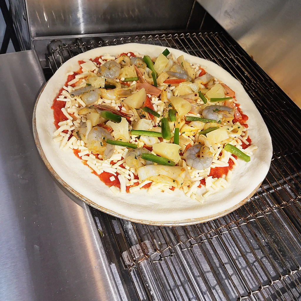 Конвейерная печь для выпечки пиццы огромная продукция коммерческая ресторанная