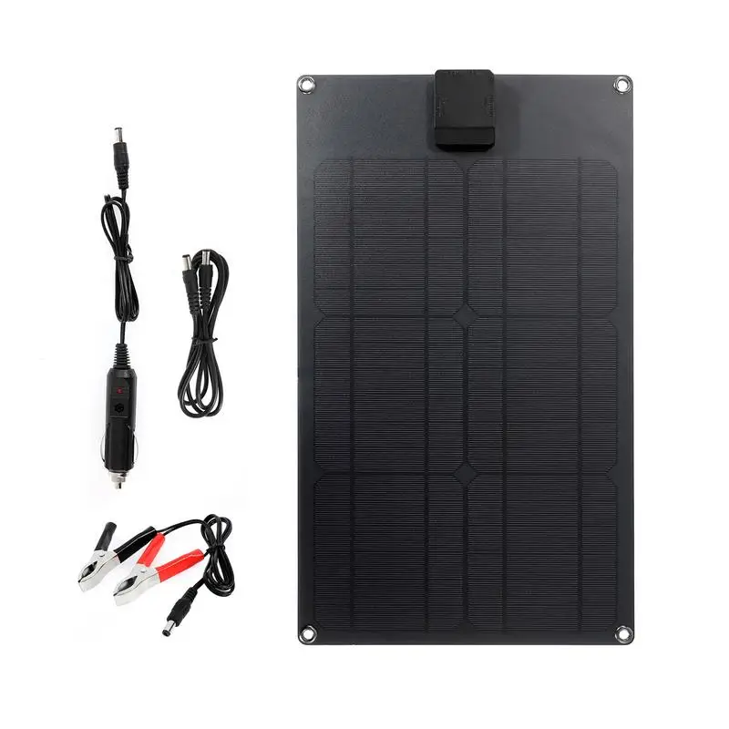 

Solar Charger Power Bank 20W Solar Generator With PD 18V Fast Charge Monocrystalline Solar Panel Charging For Mobile Phones