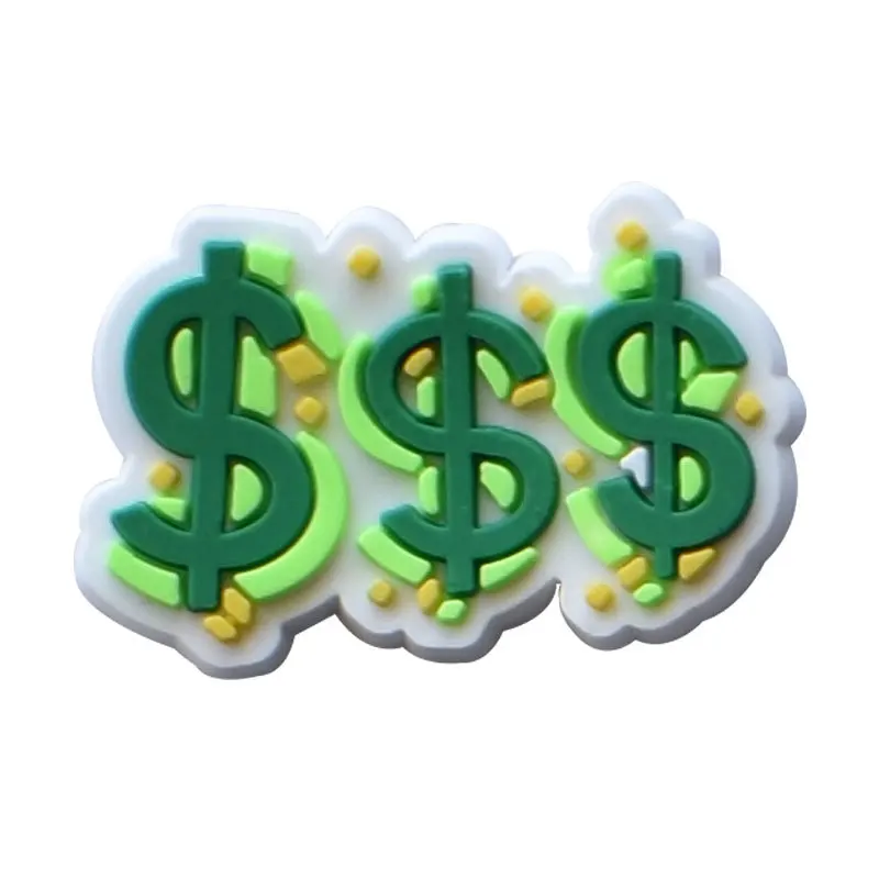 

Shoe Charms Accessories Fits for Croc jibz Single Sale 1pcs Decorations PVC Buckle for Kids Party Christmas Gifts Pins Money